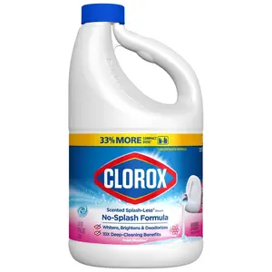Clorox 1018575 7 oz Splash-Less Clean Fresh Meadow Bleach - Pack of 6