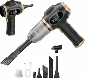 Handheld Car Vacuum Cleaner Cordless, 2 in 1 Vacuum and Air Duster, Portable Car Vacuum High Power with Filter, Mini Vacuum for Auto Detailing, Keyboard Cleaner, Home Office
