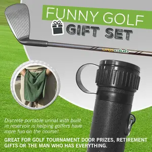 Uroclub Portable Urinal Funny Gag Gift for Men - Guaranteed to Keep You Out of The Woods - Golf Novelty Gifts