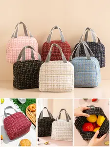 Large Capacity Insulated Lunch Bag, Thickened Food Container Bag, Commuter Bento Box, Picnic Bag, Thermal Meal Pouch