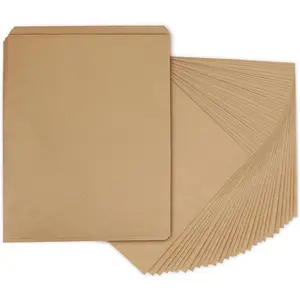 12x15 Flat Paper Bags 100Pack  Brown Paper bags for Prints, Craft, Shirts, Small Business, Package, Wrapping,  Bags