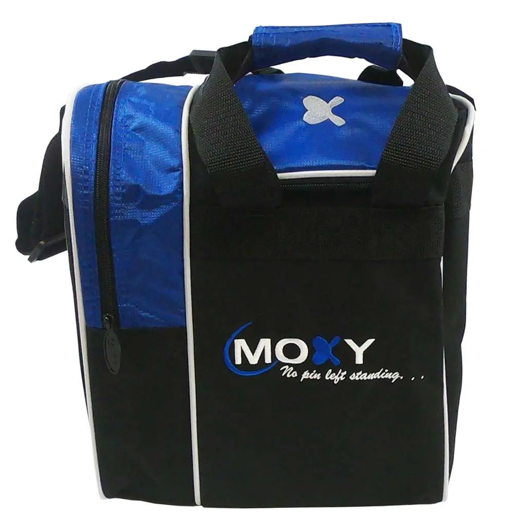 Moxy Strike Single Tote Bowling Bag - Multiple Colors, Holds 1 Bowling Ball, Large Storage Shoe Compartment, Large Practical Side Pocket, Durable, 5 Year Warranty