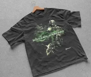 2009 Call Of Duty Modern Warfare 2 Iw Promo Vintage Unisex Black T-Shirt