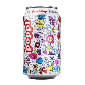 Poppi Prebiotic Soda Beverage, Punch Pop, 12 oz (Pack of 12)