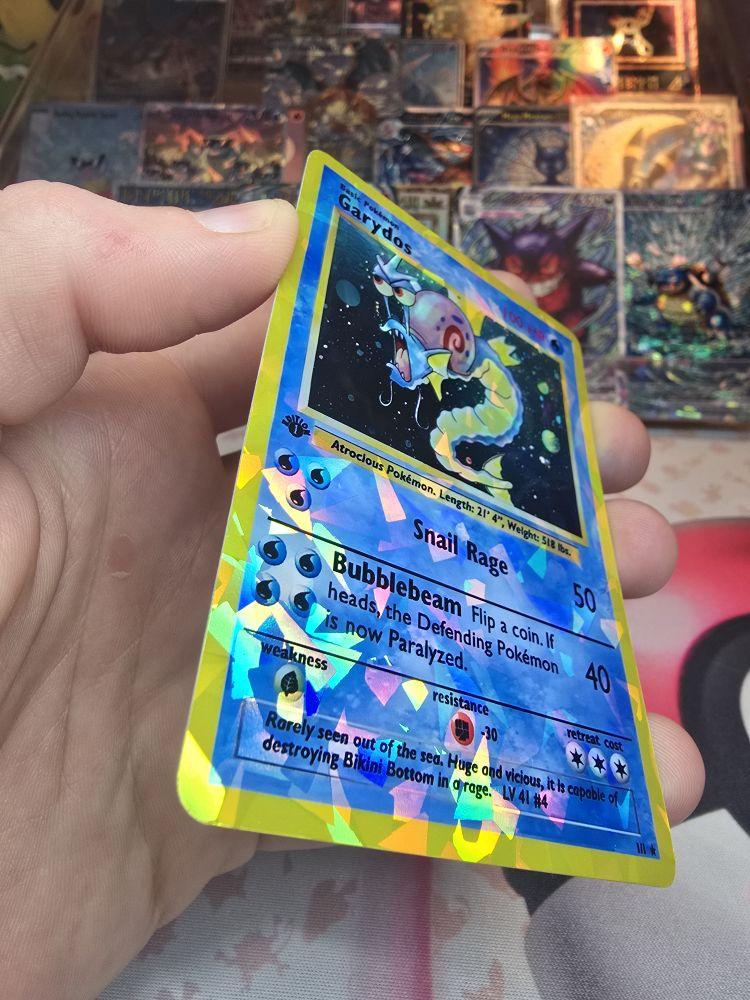 Garydos Custom Art Card - SpongeBob Crossover - Rainbow Glass Holo Pattern Garydos Custom Art Card - SpongeBob Crossover - Rainbow Glass Holo Pattern