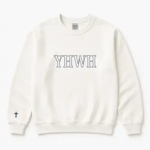 Embroidered Christian Hoodie Yahweh YHWH Names Of God Jesus Hoodie Christian Merch Spiritual Sweatshirt Faith Based Shirt Religious Hoodie Womens Gift