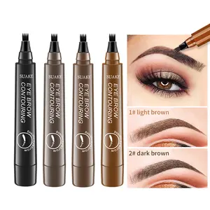 Waterproof Eyebrow Pencil 24H Sweat-Proof | 4 Versatile Shades | Microblade Design for Natural-Looking Brows | Beginner-Friendly Long-Lasting Formula | All Skin Types