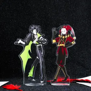 2 Ops (NOT COMBO 2) The Freak Circus Pierrot & Harlequin Acrylic Standee Set | Dark Circus Desk Display