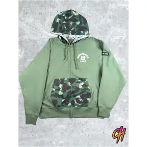 Bape X Undefeated Green Color Camo Zip-Up Hoodie Medium