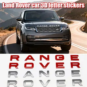Land Rover Car Letter Emblem, Range Rover Exclusive Hood Letter Replacement, Rust-Resistant, Precise Fit, External Decoration Accessories