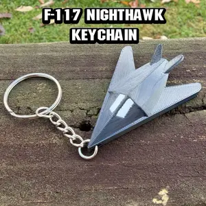 F-117 Nighthawk Stealth Jet Keychain | Aviation Gift | Stealth Fighter Collectible | Military Jet Keychain |