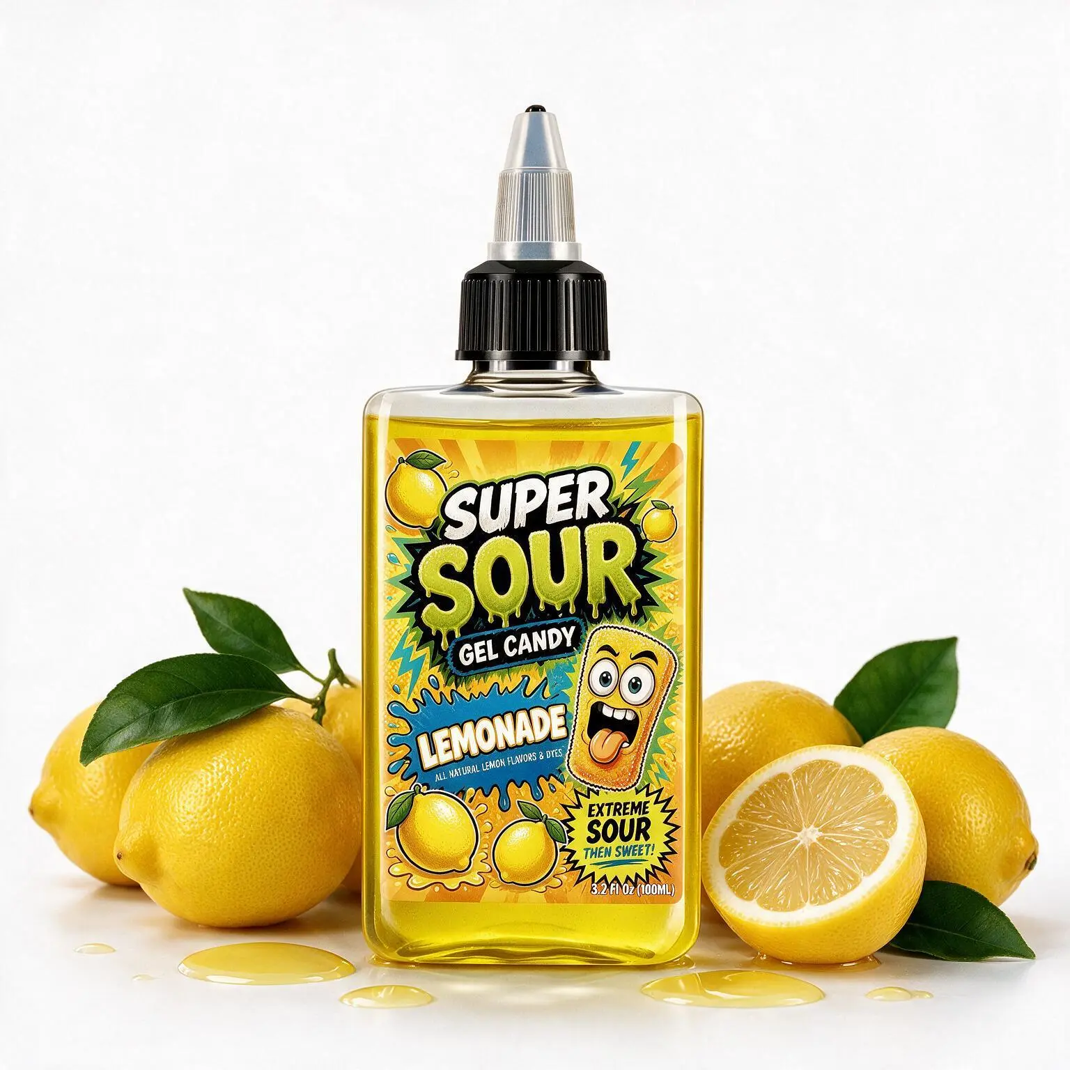 Super Sour Lemonade Gel Candy - 100ml