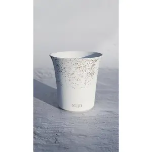 Grande Snow Clay Pot | Handmade Breathable Planter for Succulents & Cacti