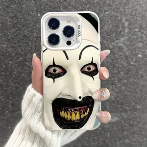 Scary Harlequin Design Shockproof Phone Case for iPhone 7 8 X 11 12 13 14 15 16 17 Pro Max Plus Air Protecitved Cover High Quality Halloween Magsafe