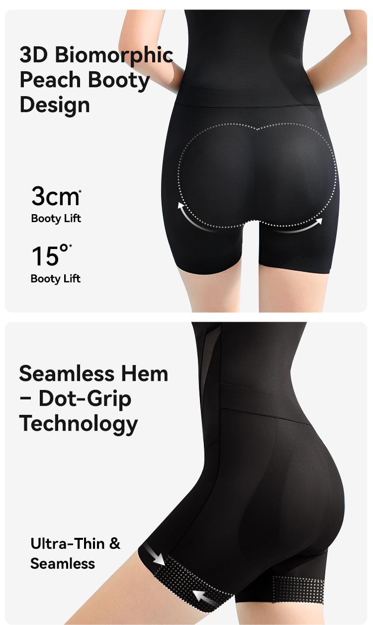 [KakaPeople Icy-Slide Bodysuit] Tummy Control Butt Liftter Faja Shapewear Ultra Thin Breathable Cooling Shapewear Bra Free Tummy Control Butt Lifter Seamless Body Shaper For Summer