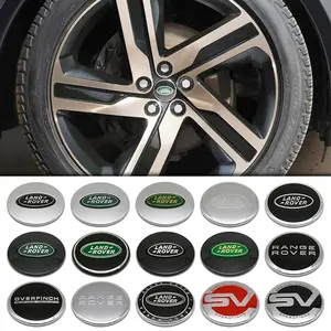 4 Piece Set Land Rover Wheel Center Caps, Universal Fit Car HUB Covers, Personalized Modification Accessories, Vehicle Decoration Parts