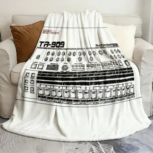 Decorative throw blankets Roland TR Fresh and soft blanket Flannel warm blanket soft and comfortable blanket travel blanket birthday gift