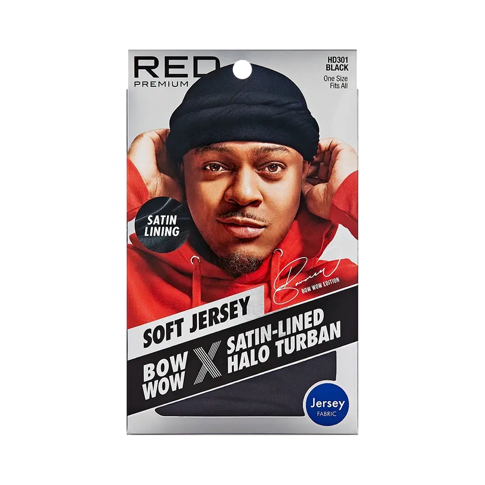 RED by KISS BOW WOW X Satin Lined Halo Turban Soft Jersey RED by KISS BOW WOW X Satin Lined Halo Turban Soft Jersey