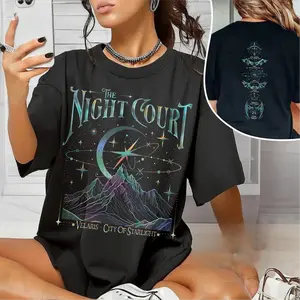 Velaris The Night Court Acotar 2 Sided Shirt, Velaris The Night Court Shirt, Court Of Dreams, Inner Circle Acotar Shirt, ACOTAR Merch, Sarah J Maas Fan Tee, Fantasy Romance Graphic T-Shirt, Booktok Book Lover Gift,