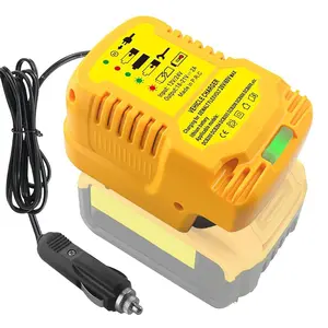 Portable Car Charger, Mini Car Charger for Dewalt 20V Battery, Portable Quick Car Charger for Dewalt 20V/60V, Cigarette Lighter Plug