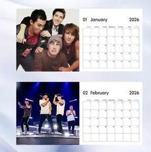 Big Time Rush 2026 Wall Calendar, Music Band Photos Album Collection Merch Gift For Fans, Monitoring Agenda, Best Decoration_TVHN