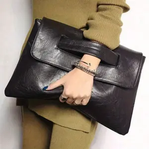 Retro PU Leather Elegant Evening Clutch, Charming and  Luxury Handbag, Large Capacity Wristlet Purse, Women's Wallet, Envelope Bag, Square Bag, Suitable for Ladies, Party Girls, Brides, Perfect For Parties, Wedding