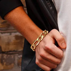 FaithHeart Stylish Figaro Chain Hypoallergenic Stainless Steel Bracelet