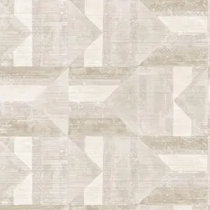 Tempaper & Co. Quilted Patchwork Removable Peel and Stick Wallpaper, Ash and