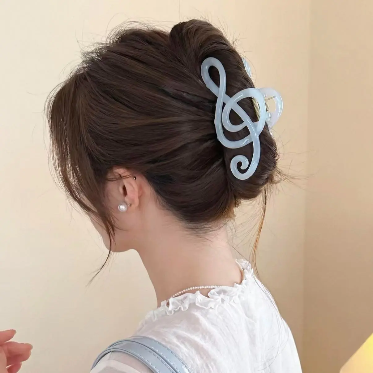 Music Note Hair Claw, Big Size Music Term Hair Clip, Hair Clip for Music Lovers, Treble Clef Hair Claw
