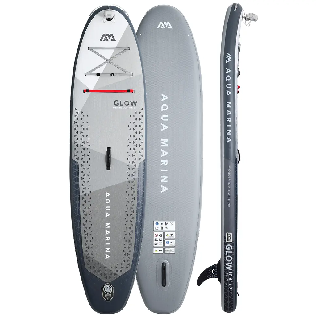 Aqua Marina GLOW Light-Up Inflatable Standup Paddle Board iSUP