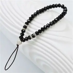 Creative Crystal Bead Phone Chain, Mobile Phone Charm Wrist Strap Lanyard, Stylish Accessory for Daily Use, Perfect Gift Idea, Phone Accessories