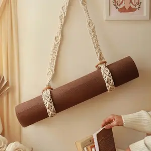 Super trendy macrame yoga mat straps
