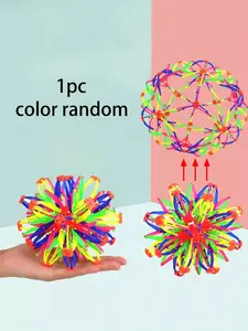 1pc Magic Stretch Flower Ball Toy That Opens Up When Thrown And Caught,Fidget Toys For Kids,Stocking Stuffers For Toddlers,Kids Bath Bombs,Bath Bomb Set,Girl Toys Age 7,Kids Board Games