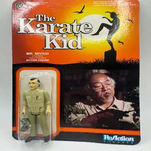 The Karate Kid - Super7/Reaction Figure - Wave 1 - Mr. Miyagi With Bonzai Tree