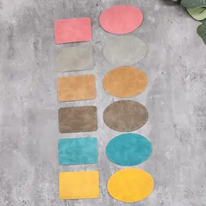 Colored Sublimation Hat Patch- Leather