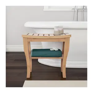 Lavish Home Shower Bench-Water Resistant Eco-Friendly Bamboo