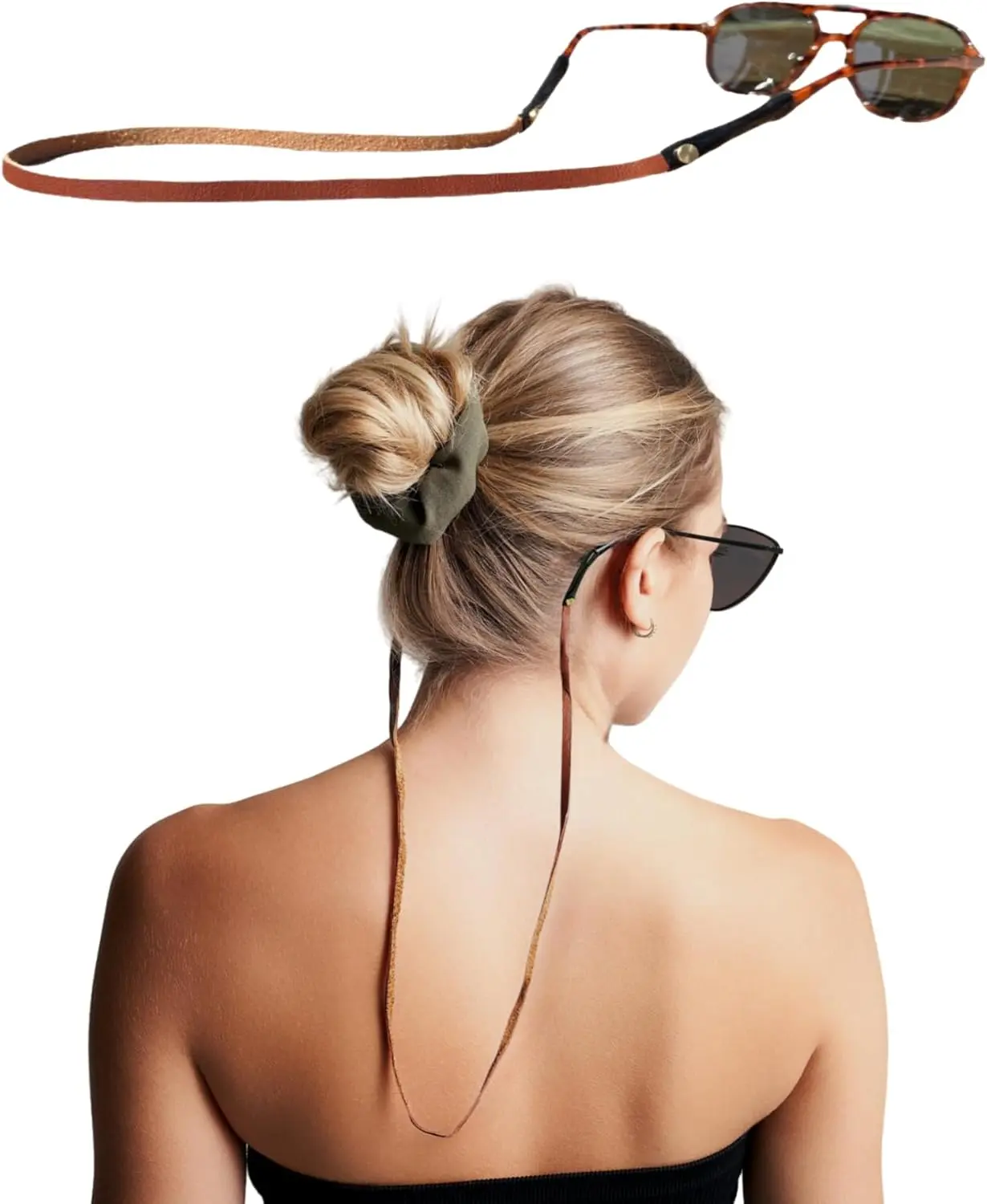 Leather Glasses Strap Handmade Full Grain Leather Sunglasses Eyeglasses Holders Around Neck Gifts for Women Men