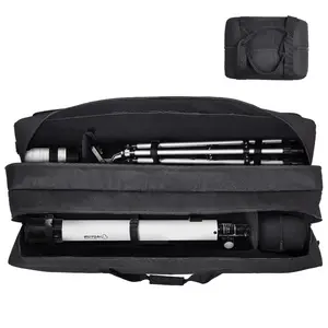 Fathersdaygift VEVOR Telescope Case, 41, Telescope Large Storage Bag with Fixed Buckles, Multi-Pocket and Detachable Divider, Shock-Absorbent Telescope Carrying Case for Optical Tube Tripod, Counterweight Pocketdealsforyoudays