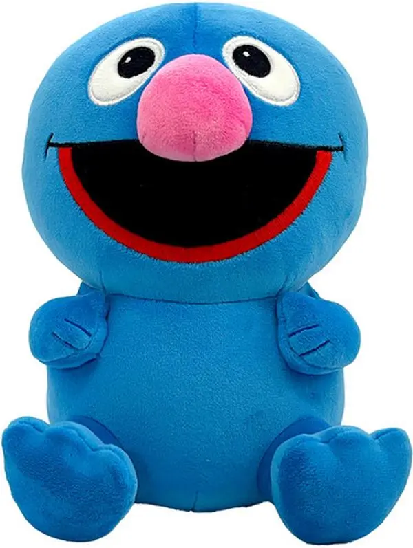 Super7 Sesame Street Super Duper Plush WV2 - Grover Collectible Plush, 8" Scale Size, Embroidered Eyes, Mochi Minky, Soft Squish Toy, TV Character