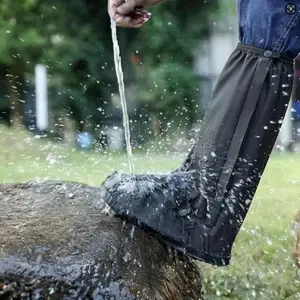 S/M/L/XL/XXL/1 size waterproof boot covers, PVC anti-slip boot covers, suitable for walking, hiking and motorcycle equipment, with a zipper for use in snowy and rainy weather, reusable and foldable boot covers, Shoe Cover