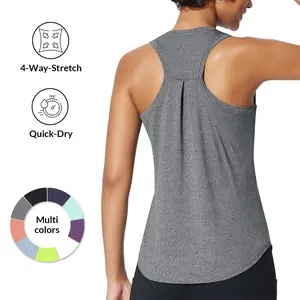 baleaf Women's Workout Tank Top Racerback Tops Sleeveless Running Shirts Golf Outfits Loose Fit Yoga Athletic Gym Sports Tennis Workout Top