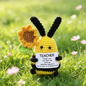Handmade Crochet Bee Gift, Emotional Support Crafted Bee Present, Birthday, Graduation, Christmas, Valentine's Day, Teacher's Day, Mother's Day Decor
