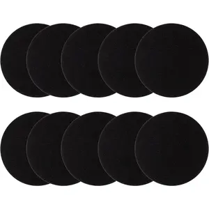10 Pack 6.7 Inch Round Activated Charcoal Filters Replacement Refill Sets for Kitchen Countertop Compost Bin Pail Home Bucket