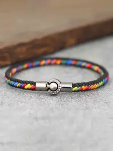 Vintage Woven Bracelet for Both Men and Women, Hand Woven Colorful Hand Rope Magnetic Buckle Bracelet, Friendship Gift, Couple Jewelry Bracelet, Braided Bracelets