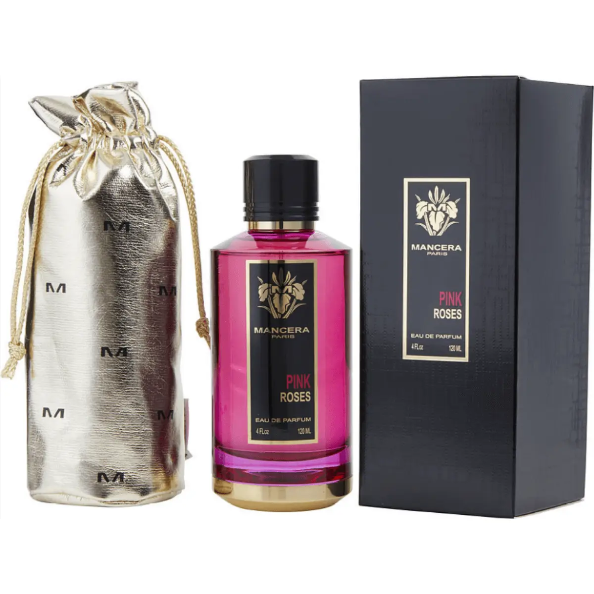 Mancera Pink Roses EDP Spray, 4 oz - Amber Floral Unisex Fragrance with Notes of Bulgarian Rose, Bergamot & White Musk, Amber Floral Fragrance, Rose Citrus Bergamot, Seductive Luxurious Scent, Bergamot Rose