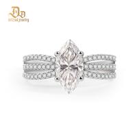 Synthetic Moissanite with S925 Sterling Silver