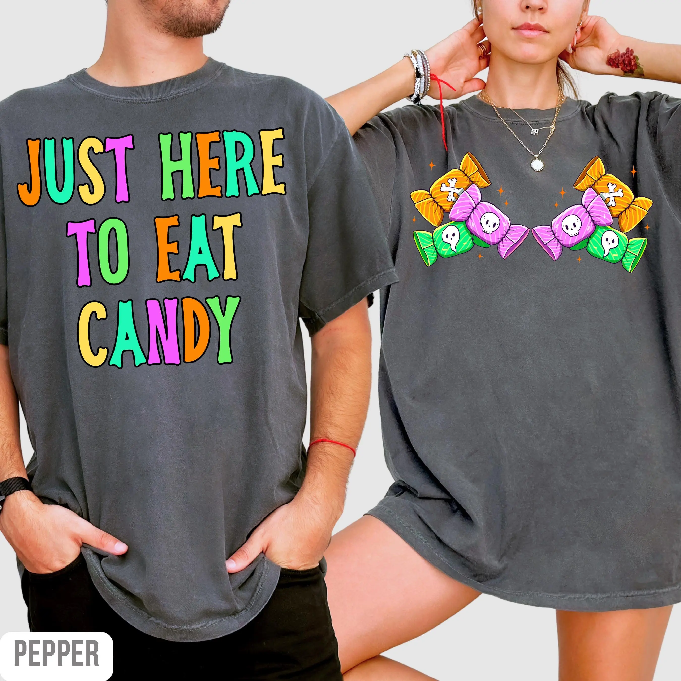 Comfort Colors Halloween Matching Couple Shirts, Spooky Couples Tshirt, Spooky Season Shirts, His and Hers Halloween, Funny Halloween Shirts