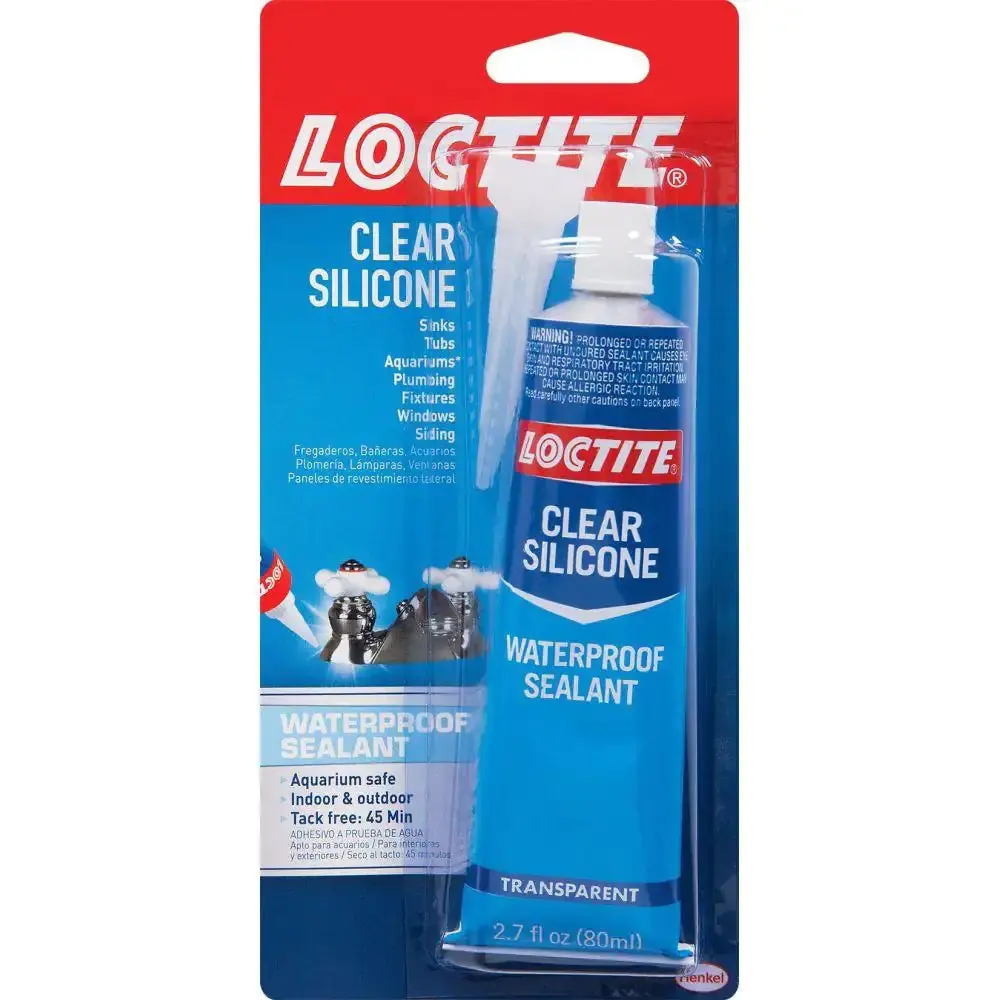 Loctite - Clear Silicone 2.7 fl. oz. Waterproof Sealant