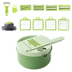 Multi-Functional Vegetable Cutter, Onion Dicer, Potato Slicer, Cabbage Slicer, Mandoline Slicer, Grater, Slice Maker, Kitchen Tool, Utensils for Efficient Food Prep