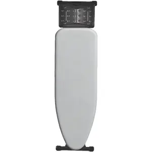 Adjustable Height Ironing Board with Iron Rest Foldable Metal Iron Table Heavy Duty Iron Stand Heat Resistant Cover Thick Padding Full